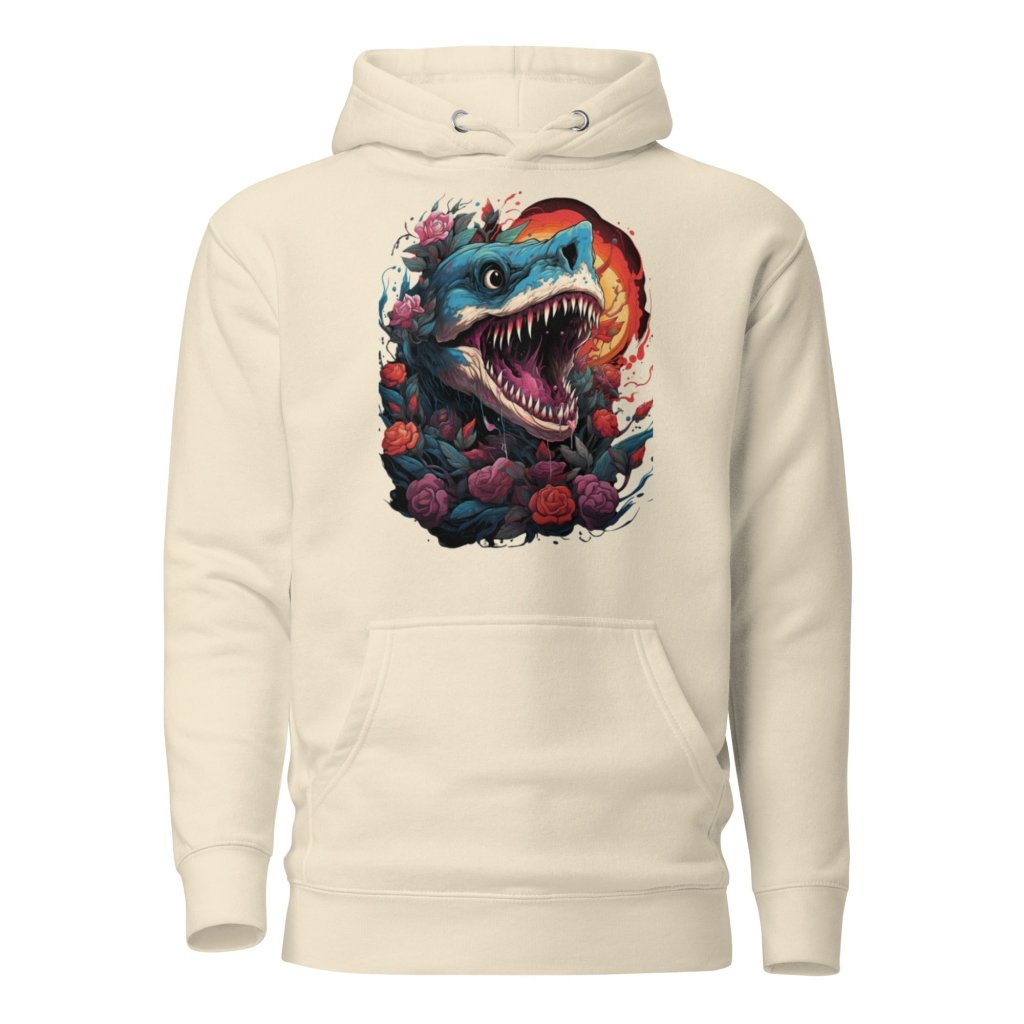 FLOWER OCEAN SHARK HOODIE