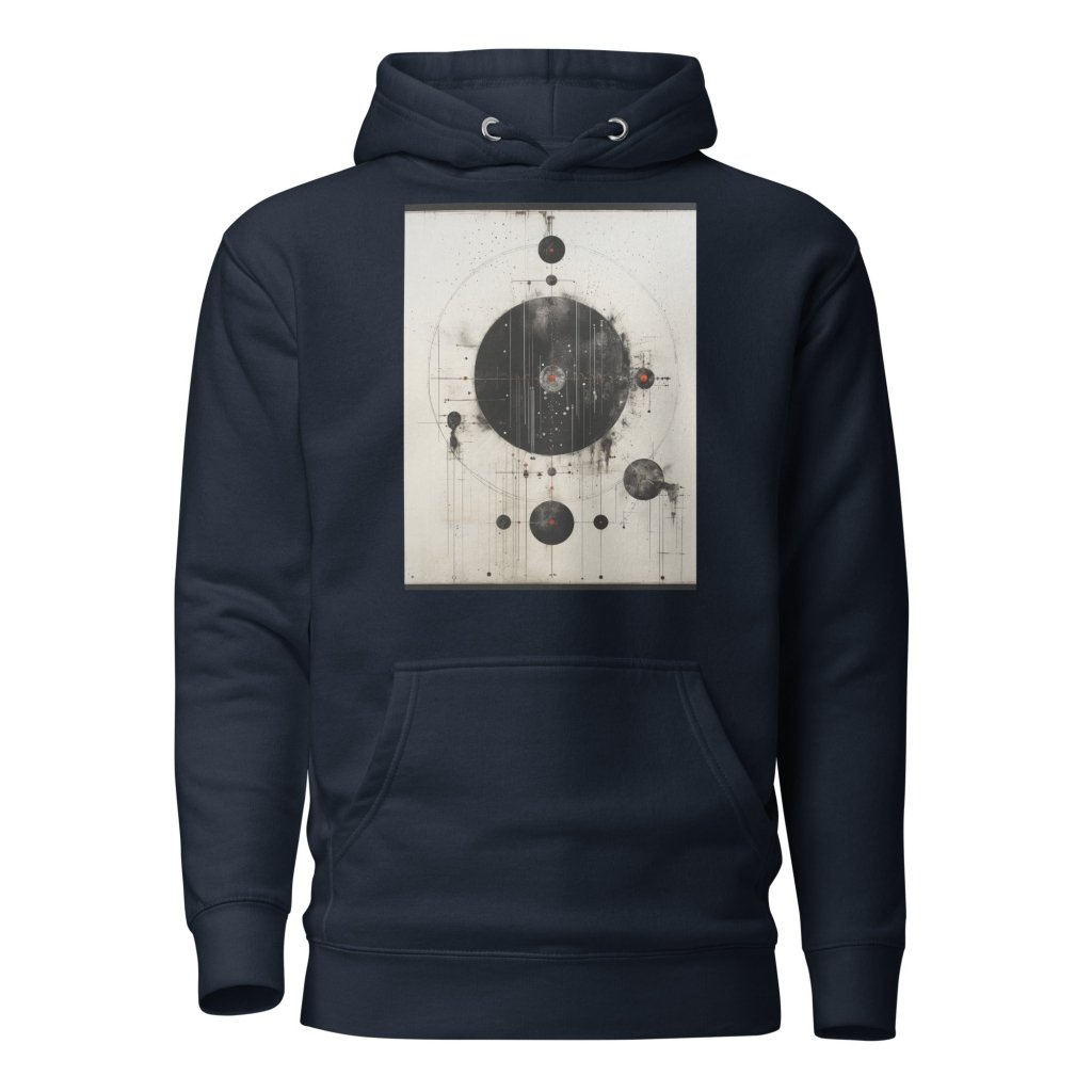 PAINTING OF BLACK AND WHITE HOODIE