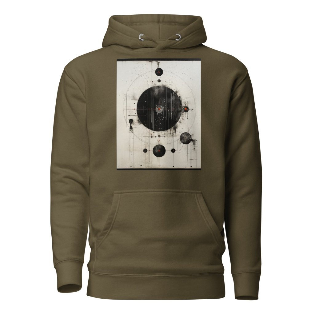 PAINTING OF BLACK AND WHITE HOODIE