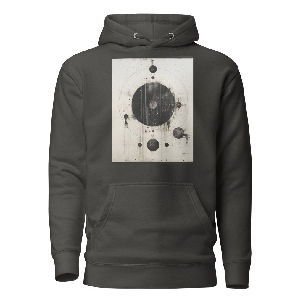 PAINTING OF BLACK AND WHITE HOODIE