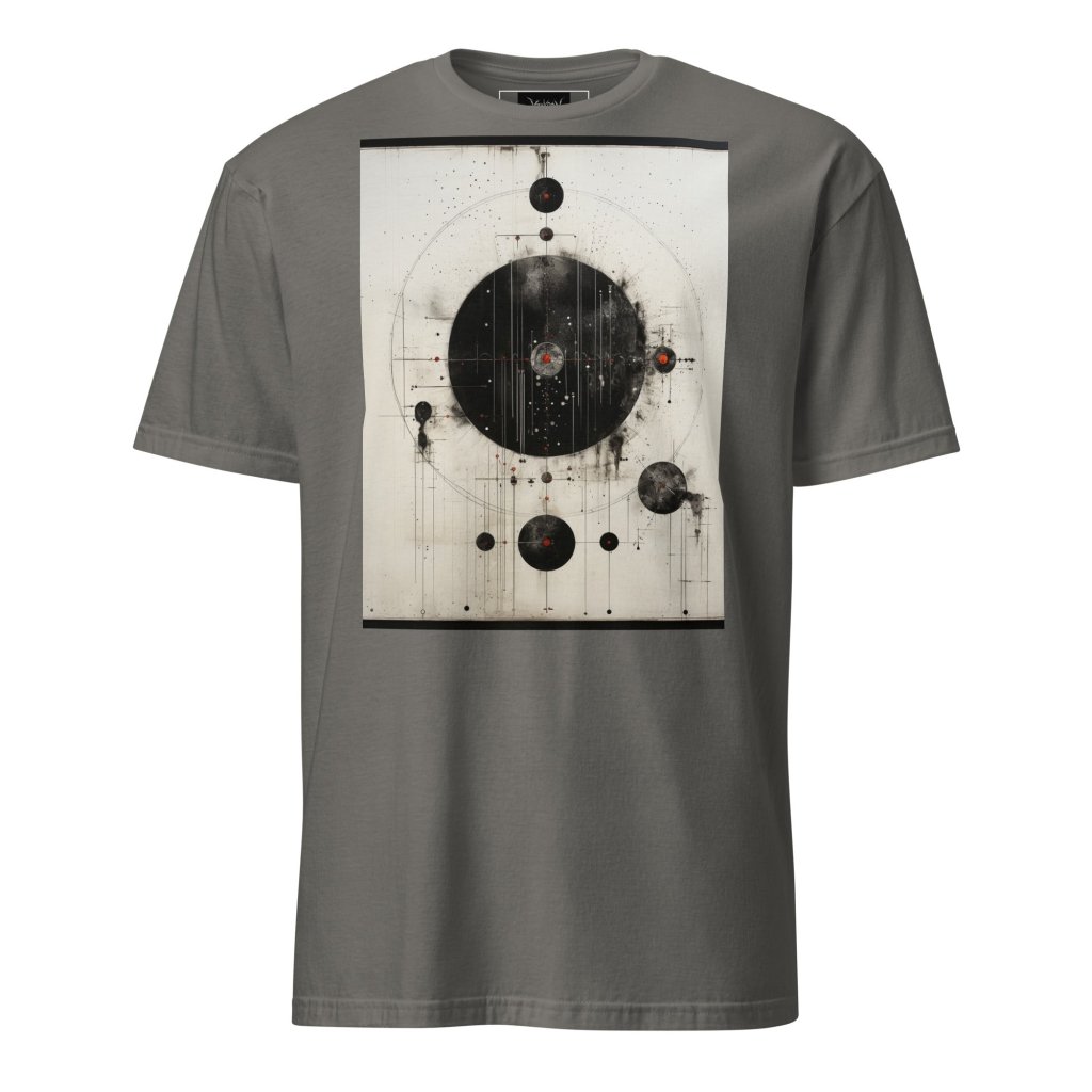 PAINTING OF BLACK AND WHITE SHIRT