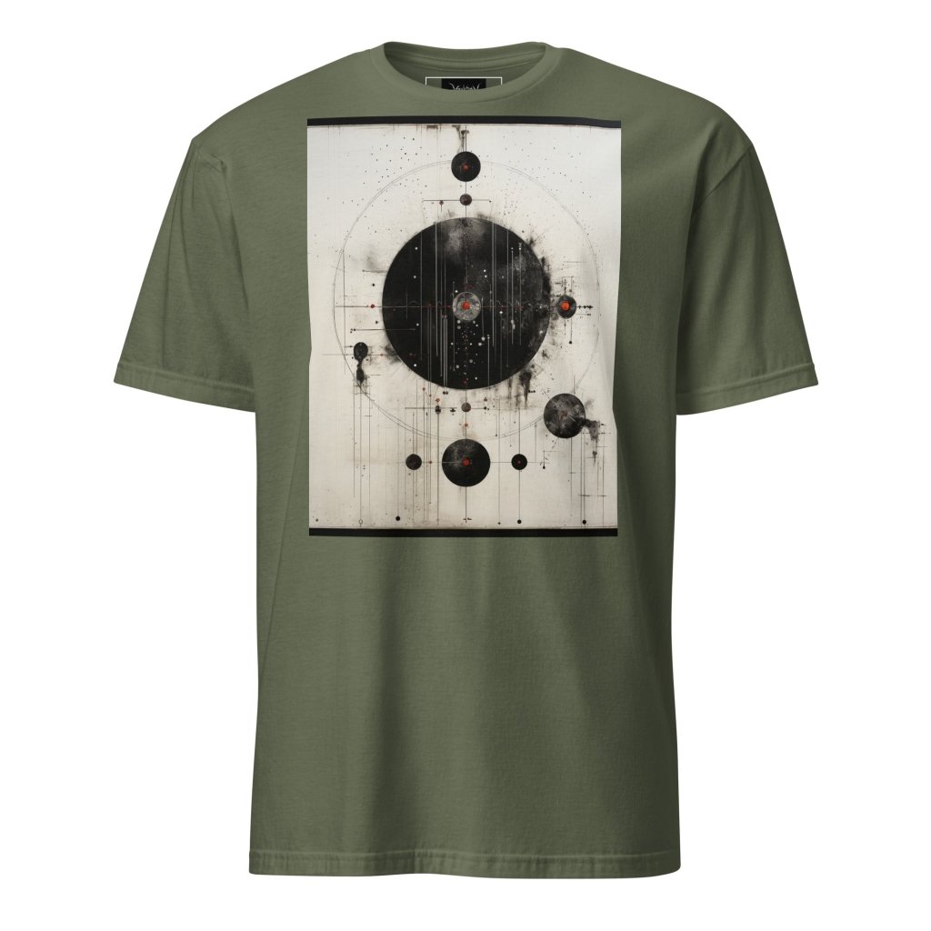 PAINTING OF BLACK AND WHITE SHIRT