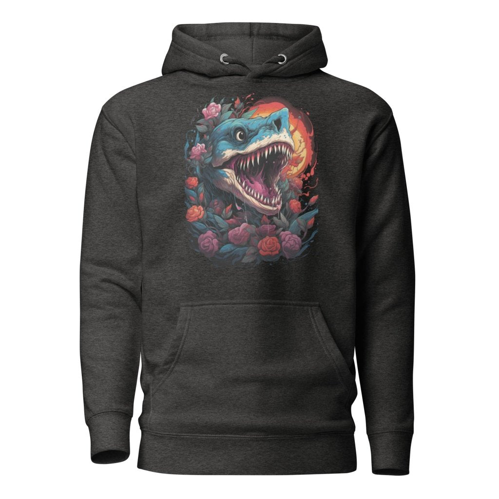 FLOWER OCEAN SHARK HOODIE