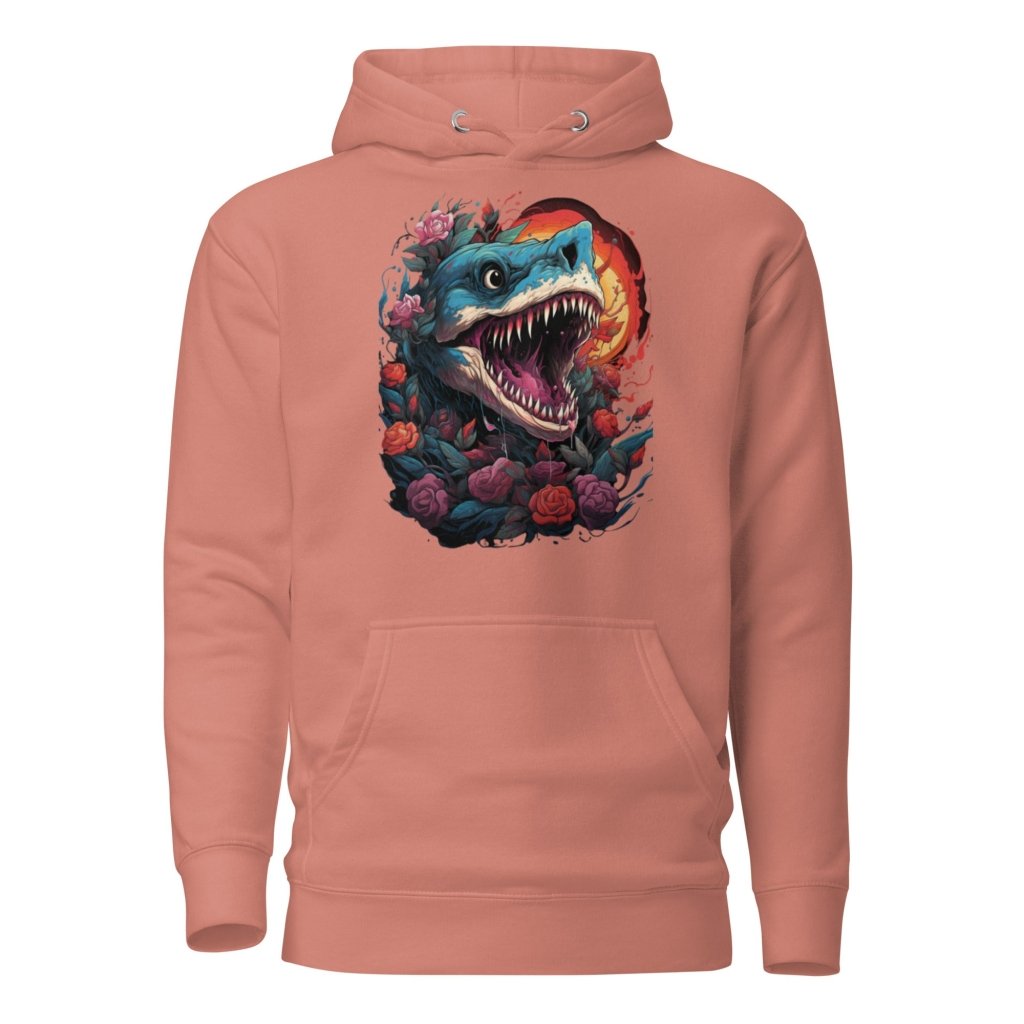 FLOWER OCEAN SHARK HOODIE