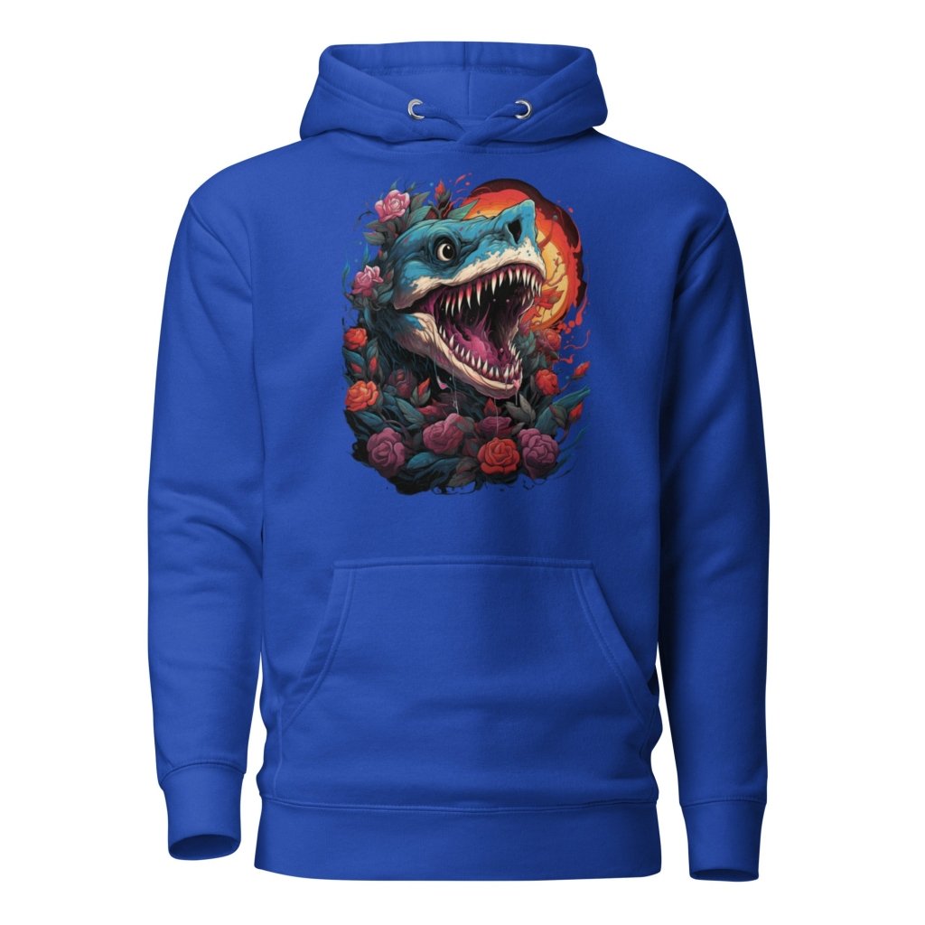 FLOWER OCEAN SHARK HOODIE