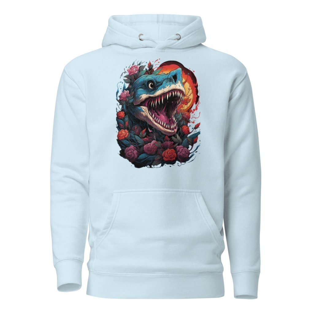 FLOWER OCEAN SHARK HOODIE