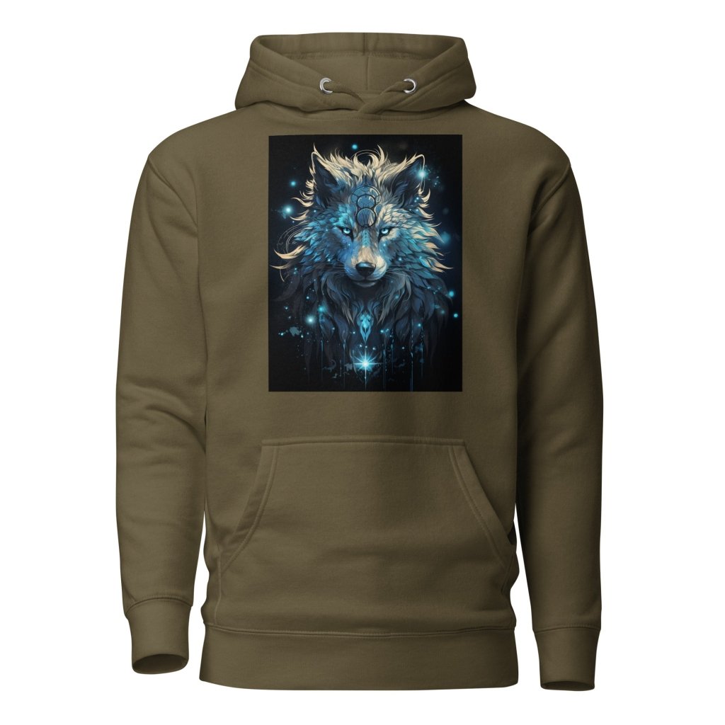 CELESTIAL FROST WOLF HOODIE