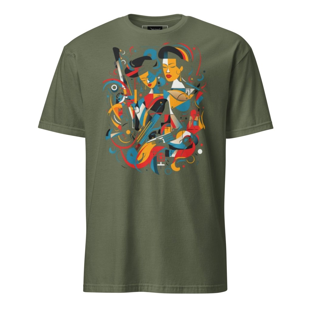 STYLIZED JAZZ PATTERN SHIRT
