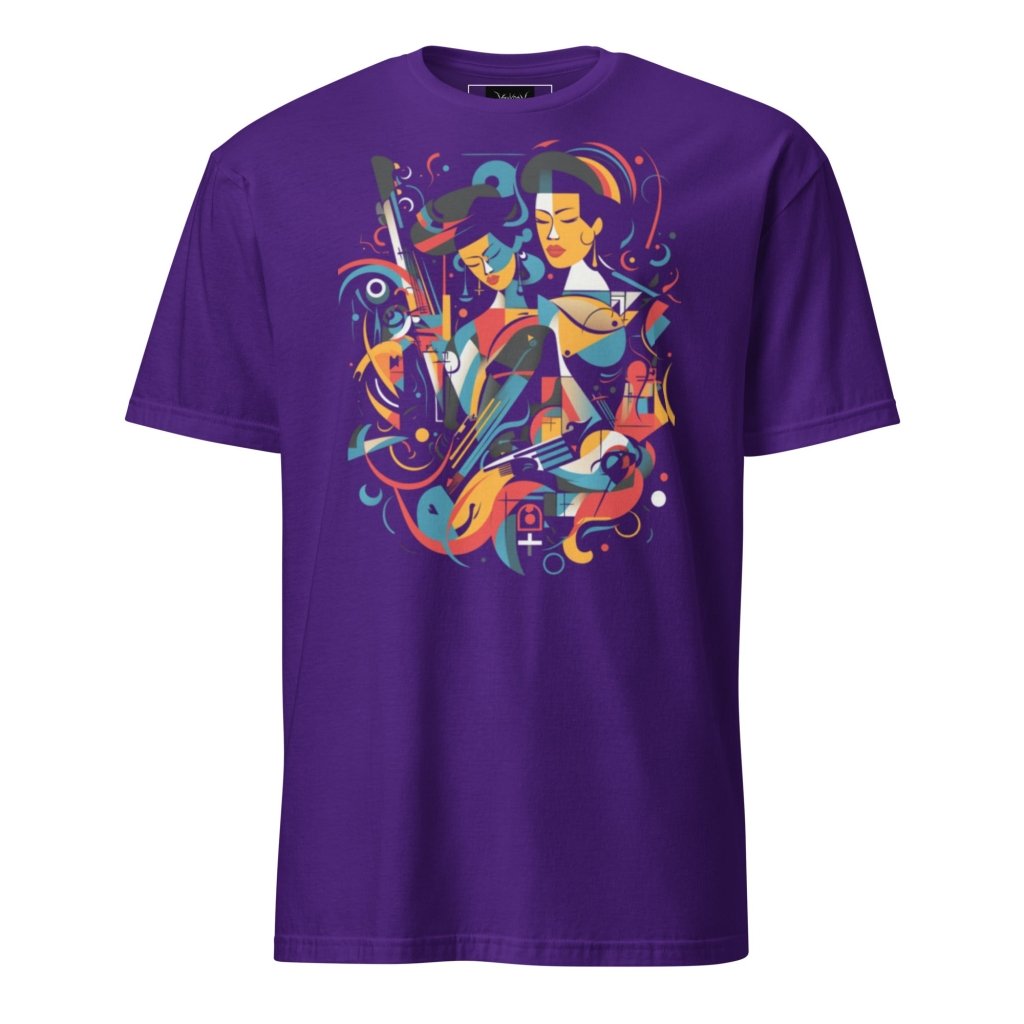 STYLIZED JAZZ PATTERN SHIRT