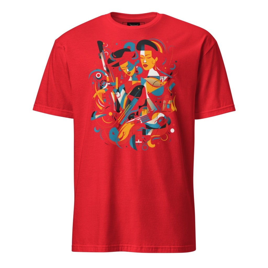 STYLIZED JAZZ PATTERN SHIRT