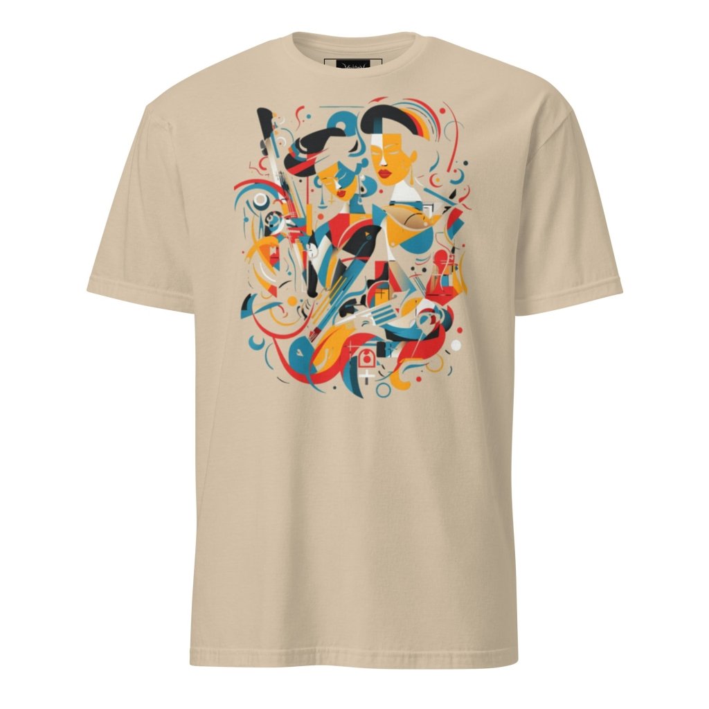 STYLIZED JAZZ PATTERN SHIRT